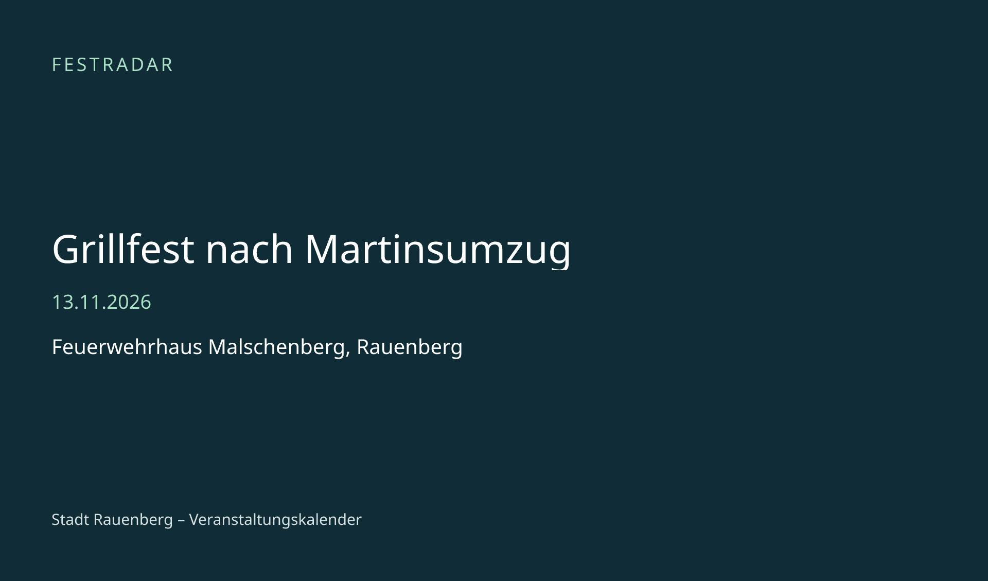 Titelbild: Grillfest nach Martinsumzug