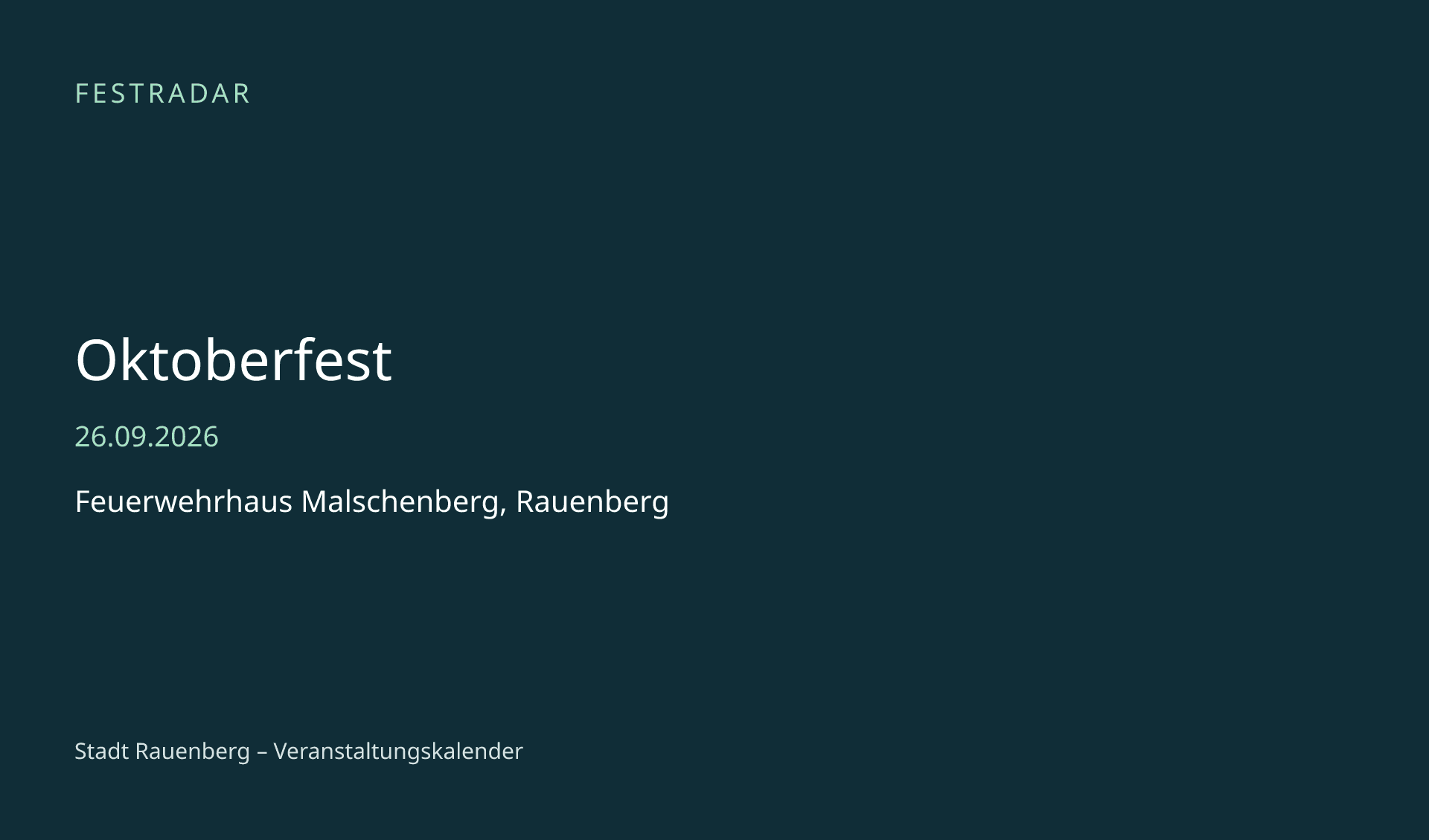 Titelbild: Oktoberfest