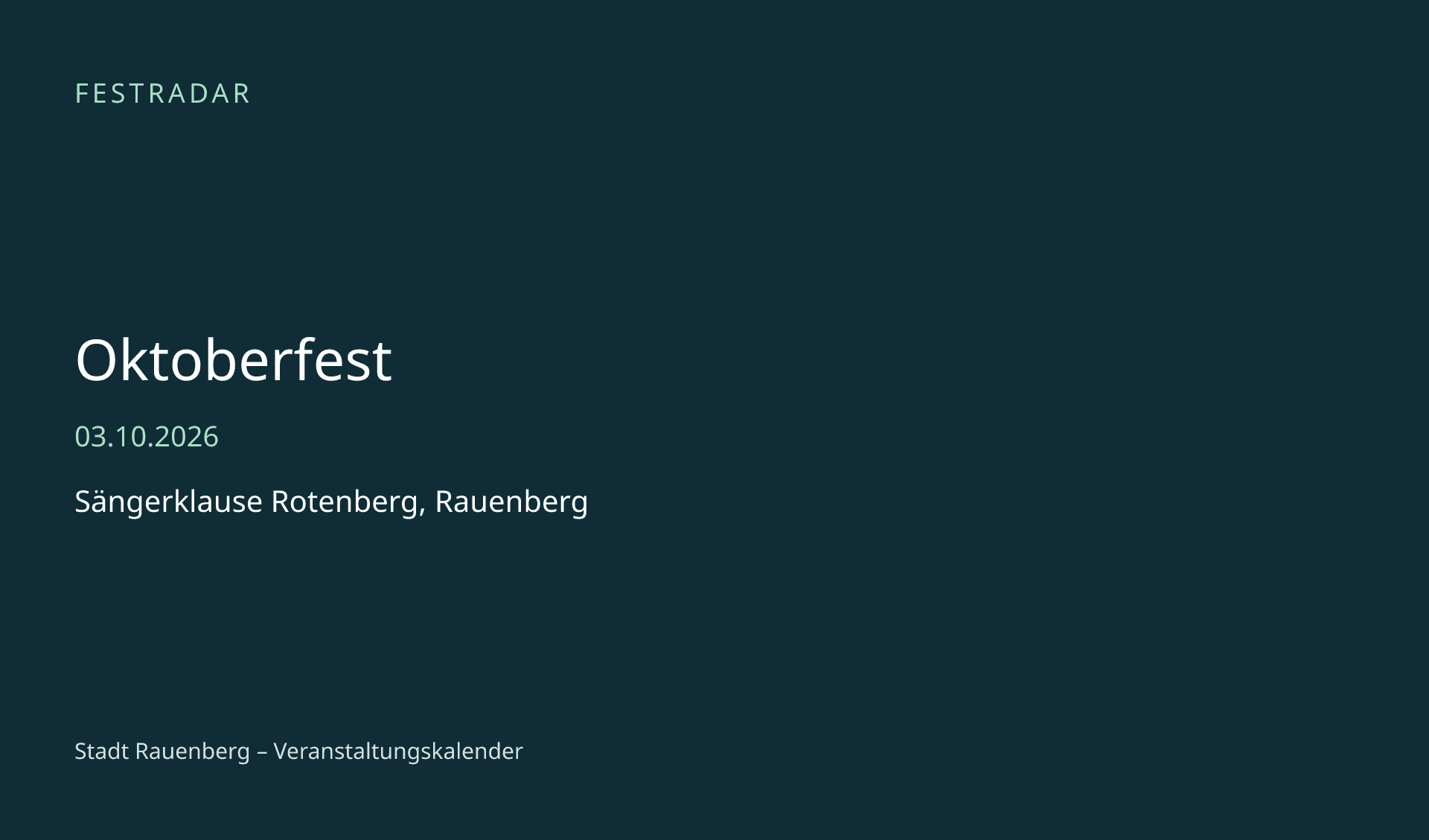 Titelbild: Oktoberfest